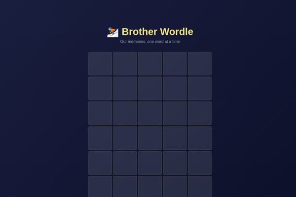 Brother Wordle