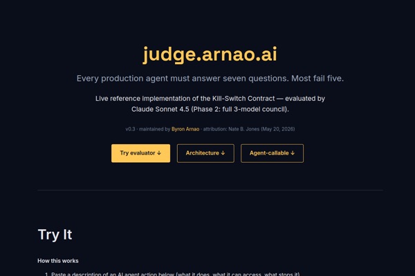 Judge Layer Demo