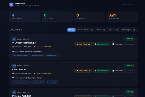 Job Pipeline Dashboard