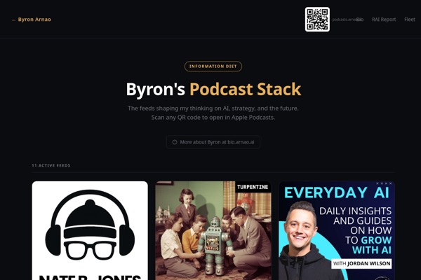 🎧 Podcast Stack — what I listen to